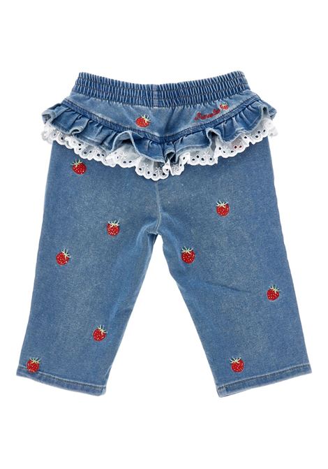 Jeans con ricamo MONNALISA KIDS | 39G410 70170062
